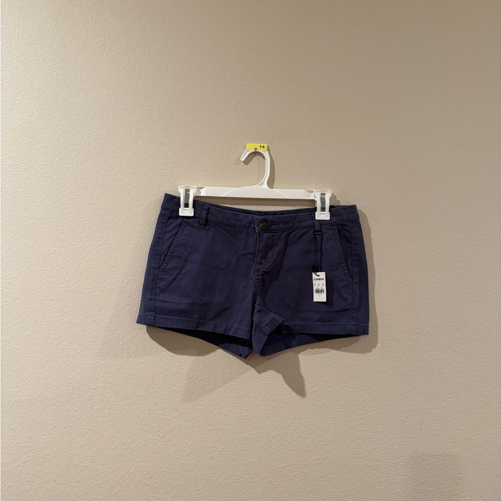 NWT Express Dark Blue Women's Cargo Shorts